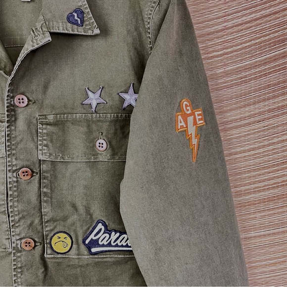 AGOLDE PREMIUM x REVOLVE Stella Utility Shirt Jacket Military In Paradise XS - Picture 4 of 13